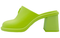 MIU MIU Closed Toe Slippers Women's Neon Green