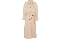 MIU MIU FW22 Velvet-feel Coat Women's Khaki