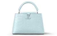 LOUIS VUITTON Capucines Crocodile Leather Capusin Shoulder Crossbody Handbag Small Size Women's Sky Blue