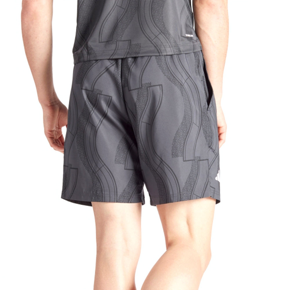 adidas Club Tennis Graphic Shorts Asia Sizing 'Grey' IP1884