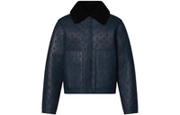 LOUIS VUITTON SS24 Leather Jacket Men's Blue