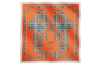 HERMES Silk Scarves Women's Orange