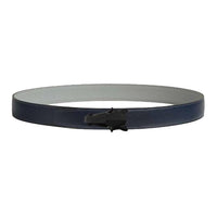 HERMES Calfskin Leather Belts Men's Blue Width 3.2cm