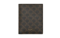 CELINE Canvas Card Holder Wallet Unisex Tawny