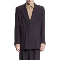 SAINT LAURENT Business Suit Coat Men's Brown