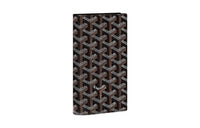 GOYARD SAINT-LAMBERT Canvas With Leather Cell Phone Pouch Wallet Men's Black