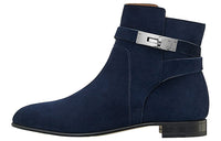 HERMES Neo Ankle-Length Boots Women's Blue