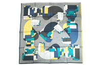 HERMES Silk Scarves Women's Gray