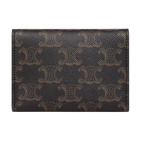 CELINE Triomphe Canvas Card Holder Trumpets Men's Black