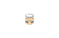 DIOR Brass, Crystal, Resin Rings Unisex Gold