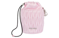 MIU MIU Fabric Dry Food Bag Clutch Women's Pink