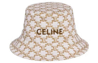 CELINE Milk White Bucket Hats Women's