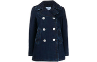 PRADA Denim Jackets Women's Dark Blue