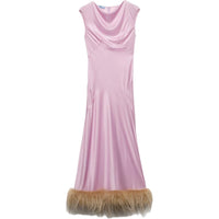 PRADA FW24 Sleeveless Dress Women's Pink