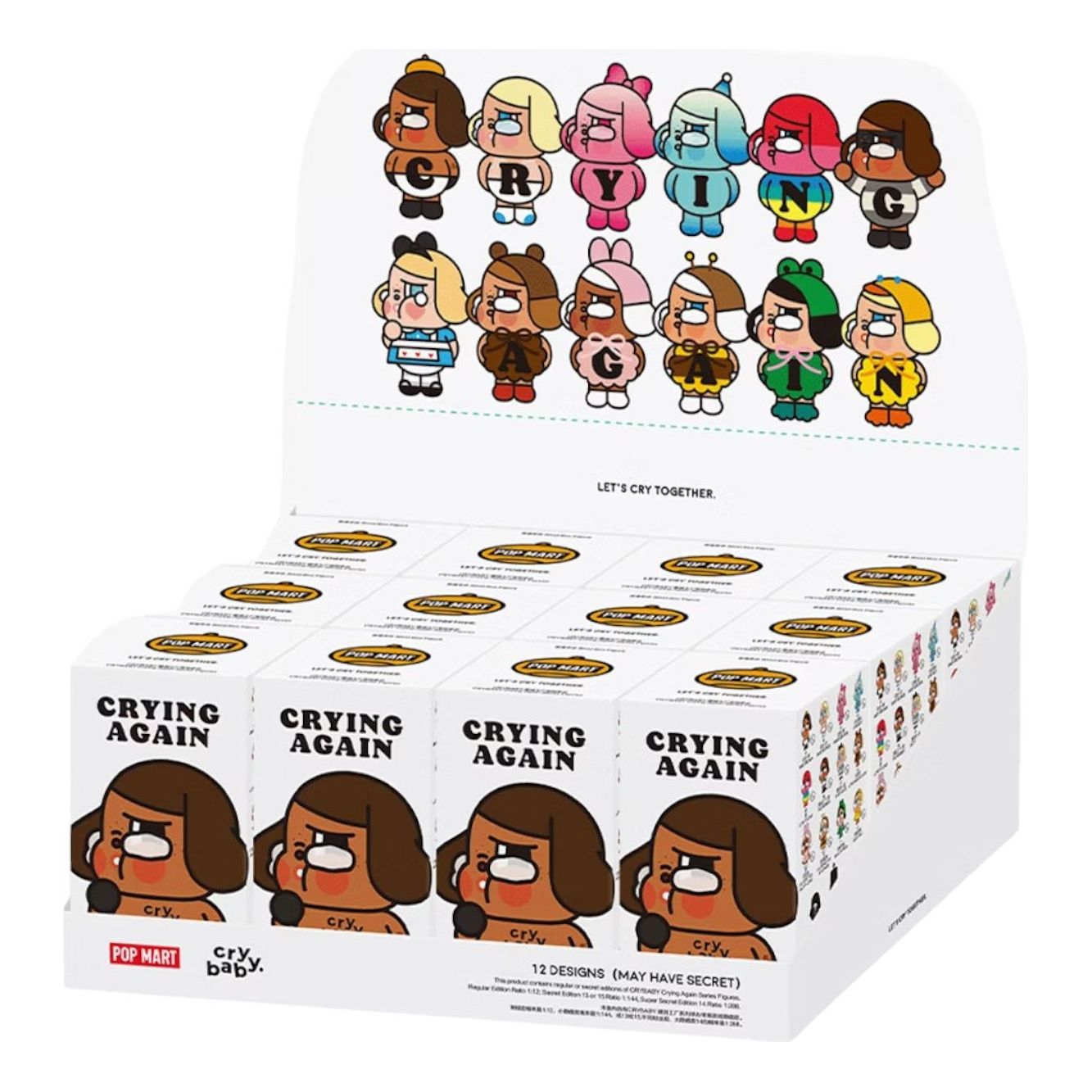 Pop Mart Crybaby Crying Again Figures Sealed Case (12 Blind Boxes) PPMT-2409-0046-742049273