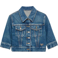 PRADA Button Up Denim Mini Jacket