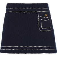 PRADA Casual Short Skirts Women's Navy