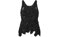 LOUIS VUITTON Sheer Detail Beaded Tank Top