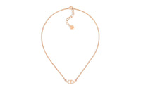 DIOR Metal, Crystal Necklaces Women's Rose Gold