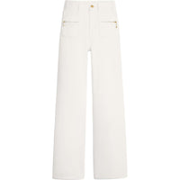 CELINE Jane Jeans In Optic White Wash Denim