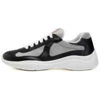 PRADA America's Cup Lightweight Low Top Casual Shoes Men's Black White