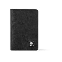 LOUIS VUITTON Cow Leather Wallet Men's Black