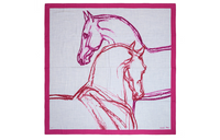 HERMES Silk Scarves Women's Gray