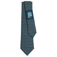HERMES Mulberry Silk Ties Men's Blue