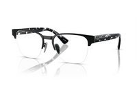 PRADA Metal Browline Eyeglass Frames Men's