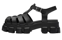 PRADA Triangle-logo Fisherman Sandals