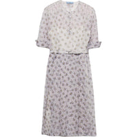 PRADA Floral print Midi Dress