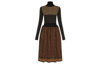 LOUIS VUITTON Long-Sleeved Dresses Women's Brown