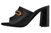 HERMES Camilla Stylish Sandals Women's Black