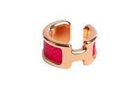 HERMES Clip-On Earrings Women's Rose Gold