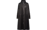 PRADA Leather Oversized Trench Coat