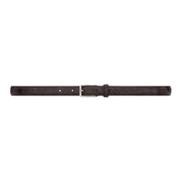 SAINT LAURENT Crocodile Leather Belts Men's Brown 2CM