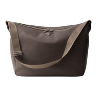 PRADA Leather Crossbody Bag Shoulder Bag Men's Gray Brown