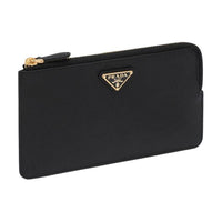 PRADA Leather Wallet Women's Black