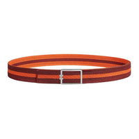 HERMES Metal Belt Unisex Rouge/Orange Width: 3.8cm