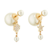 DIOR Metal Earrings Women's Gold