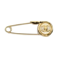 CHANEL Metal Brooches Women's Gold