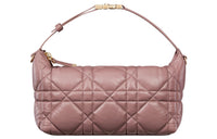 DIOR DiorTravel Cow Leather Clutch Medium Size Women's Pink Peony