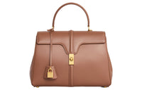 CELINE 16 Cow Leather Shoulder Bag Crossbody Bag Handbag Regular Women's Bronze