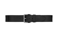 SAINT LAURENT Solid Color Square Pin Buckle Leather Belts Men's Black Width: 4cm