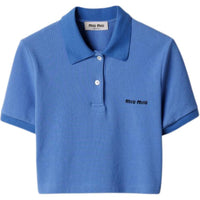 MIU MIU Polo Shirt Women's Light Blue