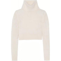 SAINT LAURENT Turtleneck Long-Sleeved Cropped Jumper