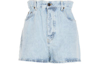 MIU MIU Denim Shorts Women's Light Blue