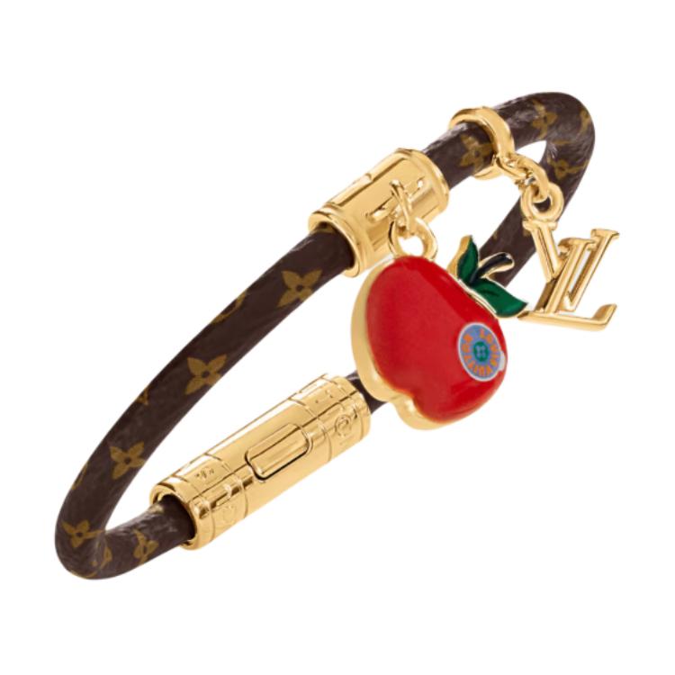 LOUIS VUITTON 57th Street Nyc Lv Apple Bracelet