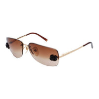 CHANEL Camellia Rectangle framed Sunglasses
