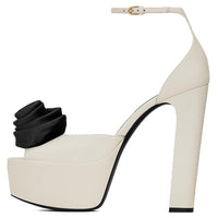 SAINT LAURENT Jodie High Heels Women's White